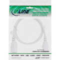 InLine® power cable extension, C13 / C14, white, 1m