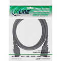 InLine® power cable C19 / C20 3-pin IEC male / female black 3m