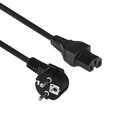 ACT Netsnoer Schuko CEE 7/7 male (haaks) - C15 IEC 60320 zwart 2 m