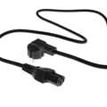 ACT Netsnoer Schuko CEE 7/7 male (haaks) - C15 IEC 60320 zwart 2 m