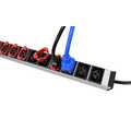 PDU 1x16A, 11x IEX C13/C19, Schuko netsnoer