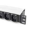 1U Aluminum PDU, rackmountable, 8 x C13, 2 x C19 16A, 230VAC, 50/60Hz, IEC C20 plug