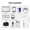 Universal travel power supply, 70 W (PD), 4x connections + cable, white