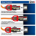 ACT Netsnoer C14 IEC Lock+ Dual Locking - C15 IEC Lock+ wit 2 m, PC3875